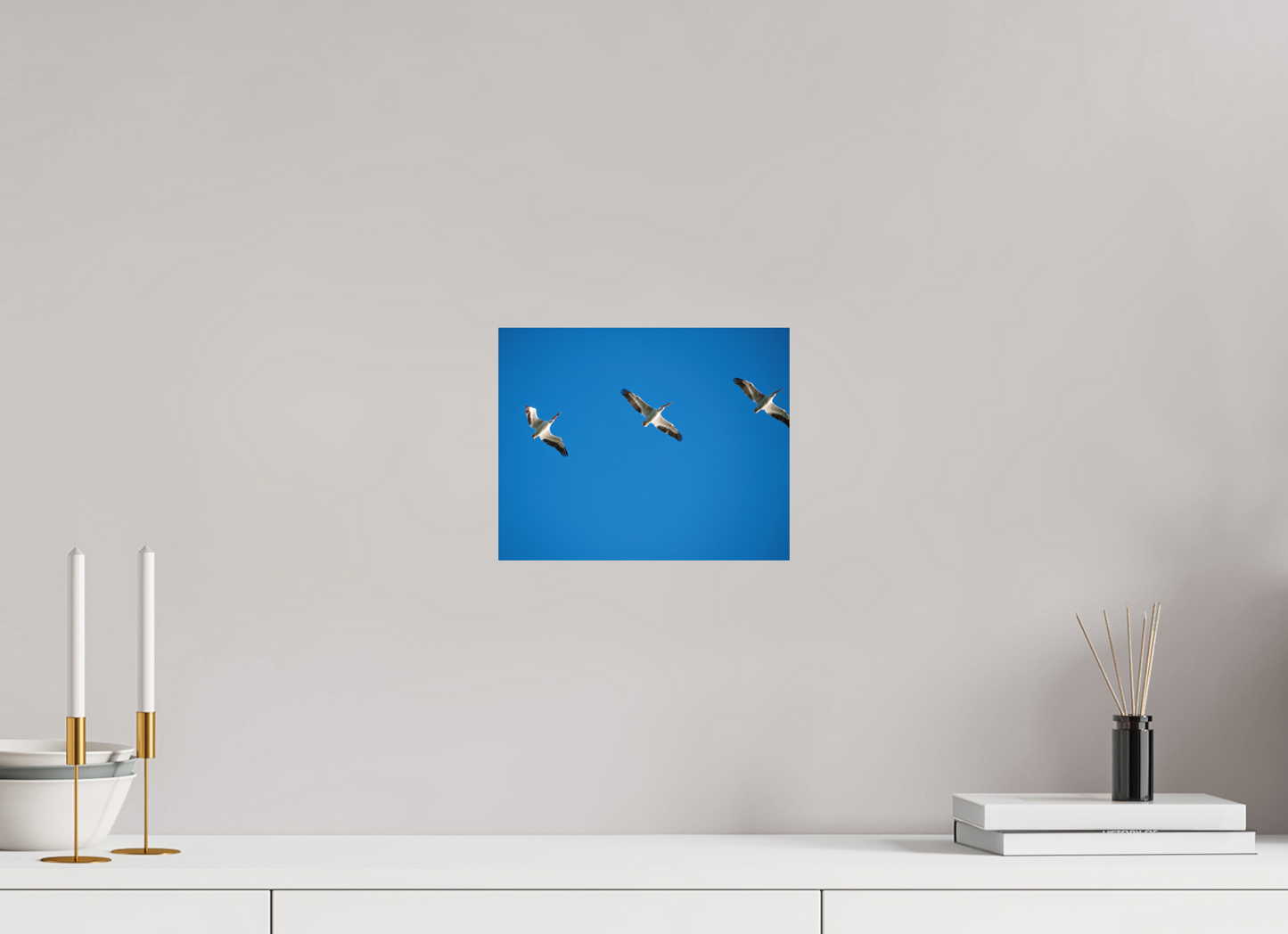 Pelicans in Flight
