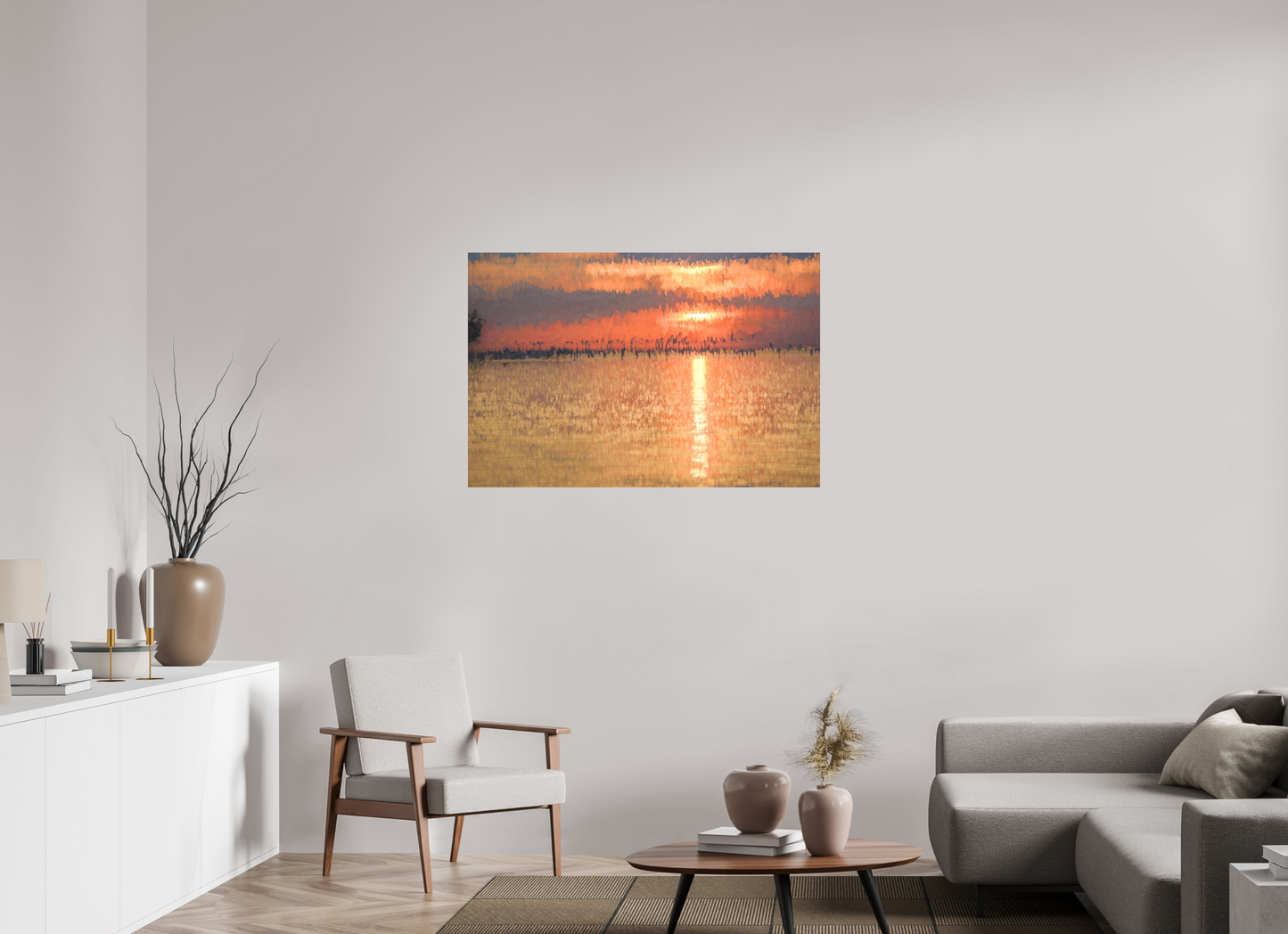 45 x 30″, Color Print Golden Sunset