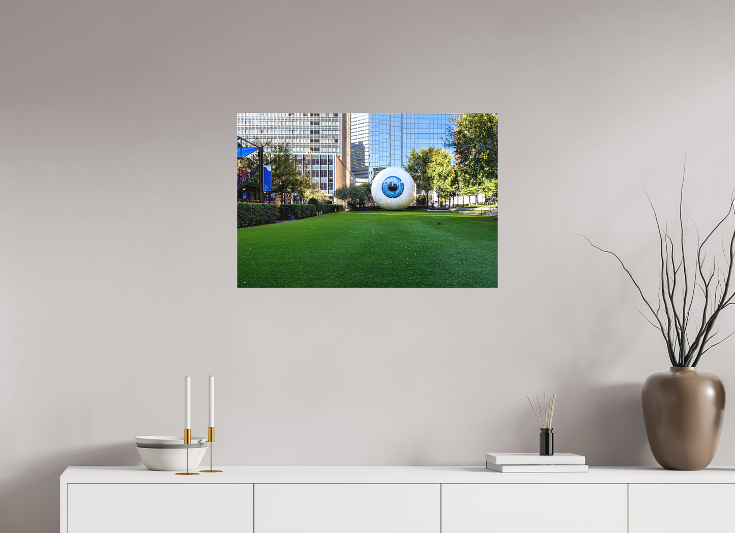 30 x 20″, Canvas Print In the public eye