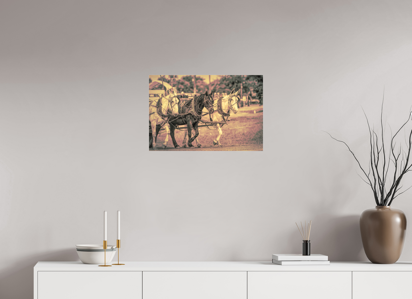 24 x 16″, Acrylic - low glare Horsepower