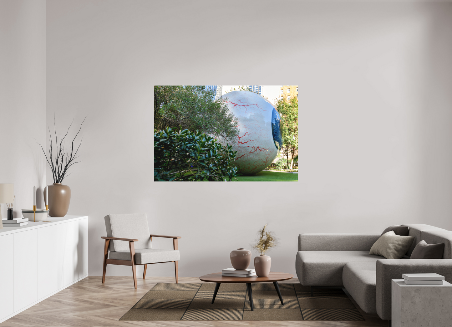 66 x 44″, Acrylic - low glare Eye - roller