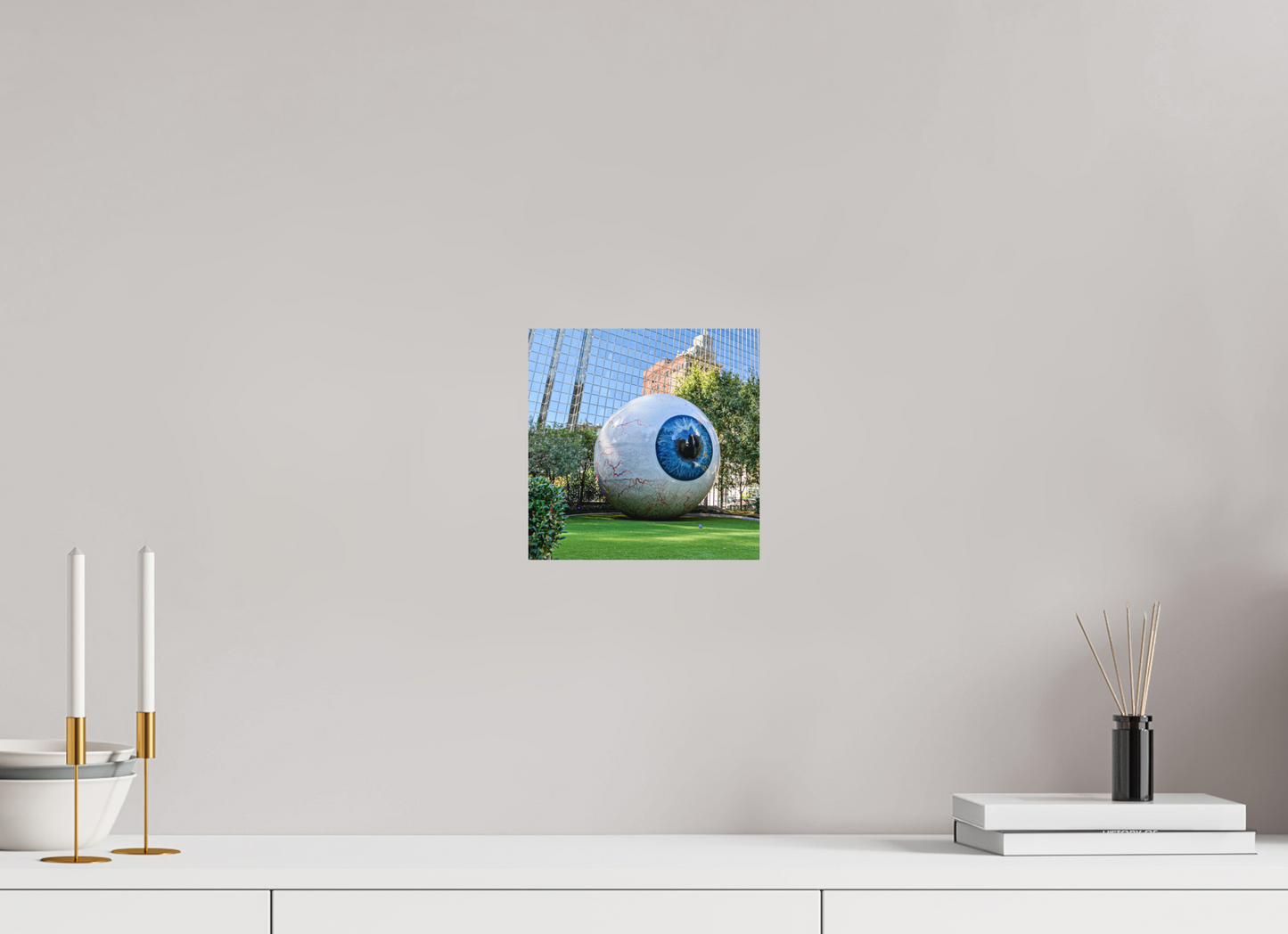 8 x 8″, Aluminum - low glare Feast your eye