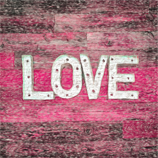 Adore on a wall