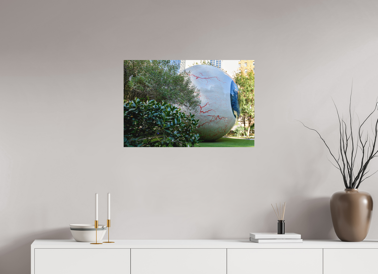 30 x 20″, Aluminum - low glare Eye - roller