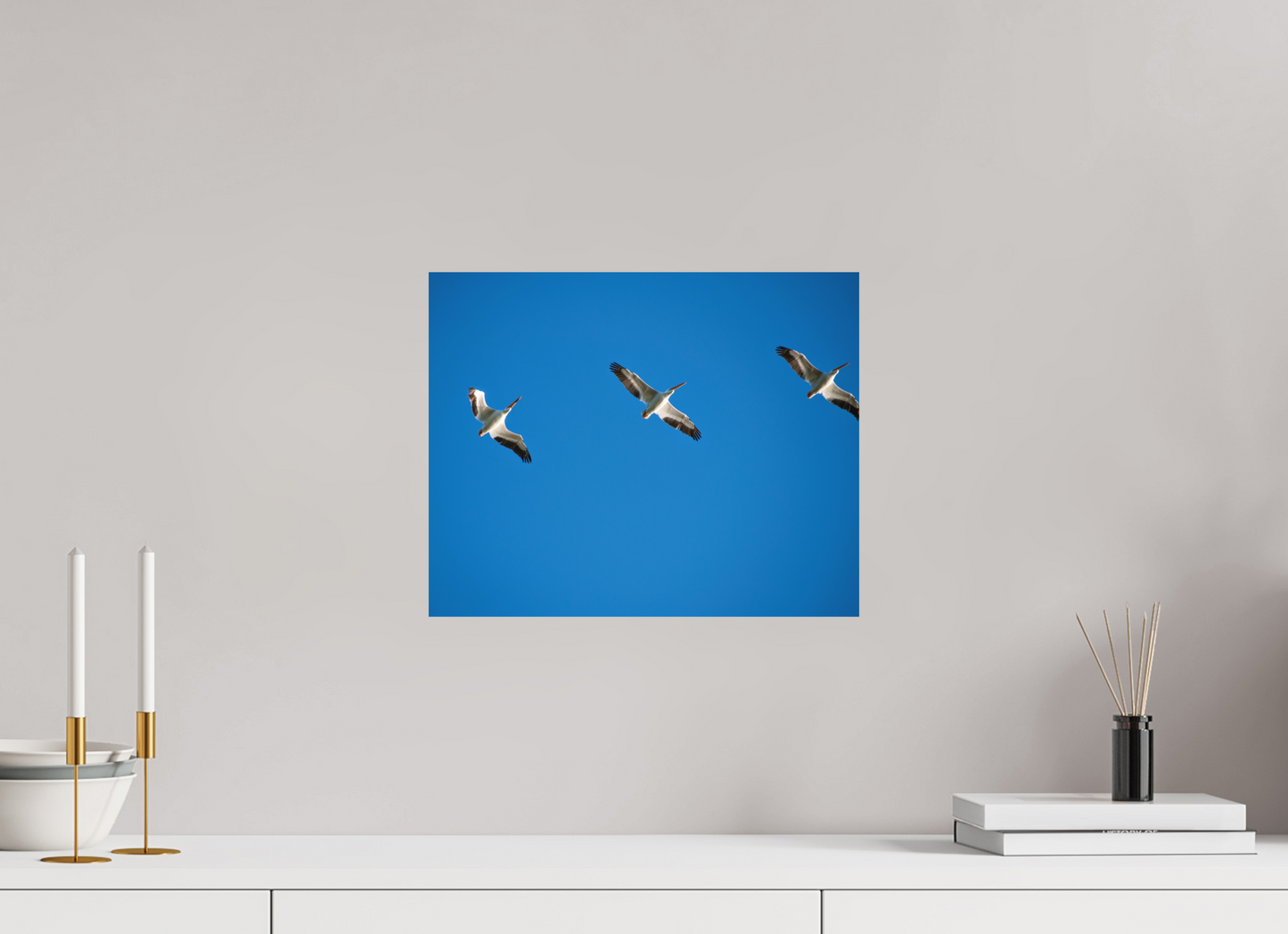 Pelicans in Flight