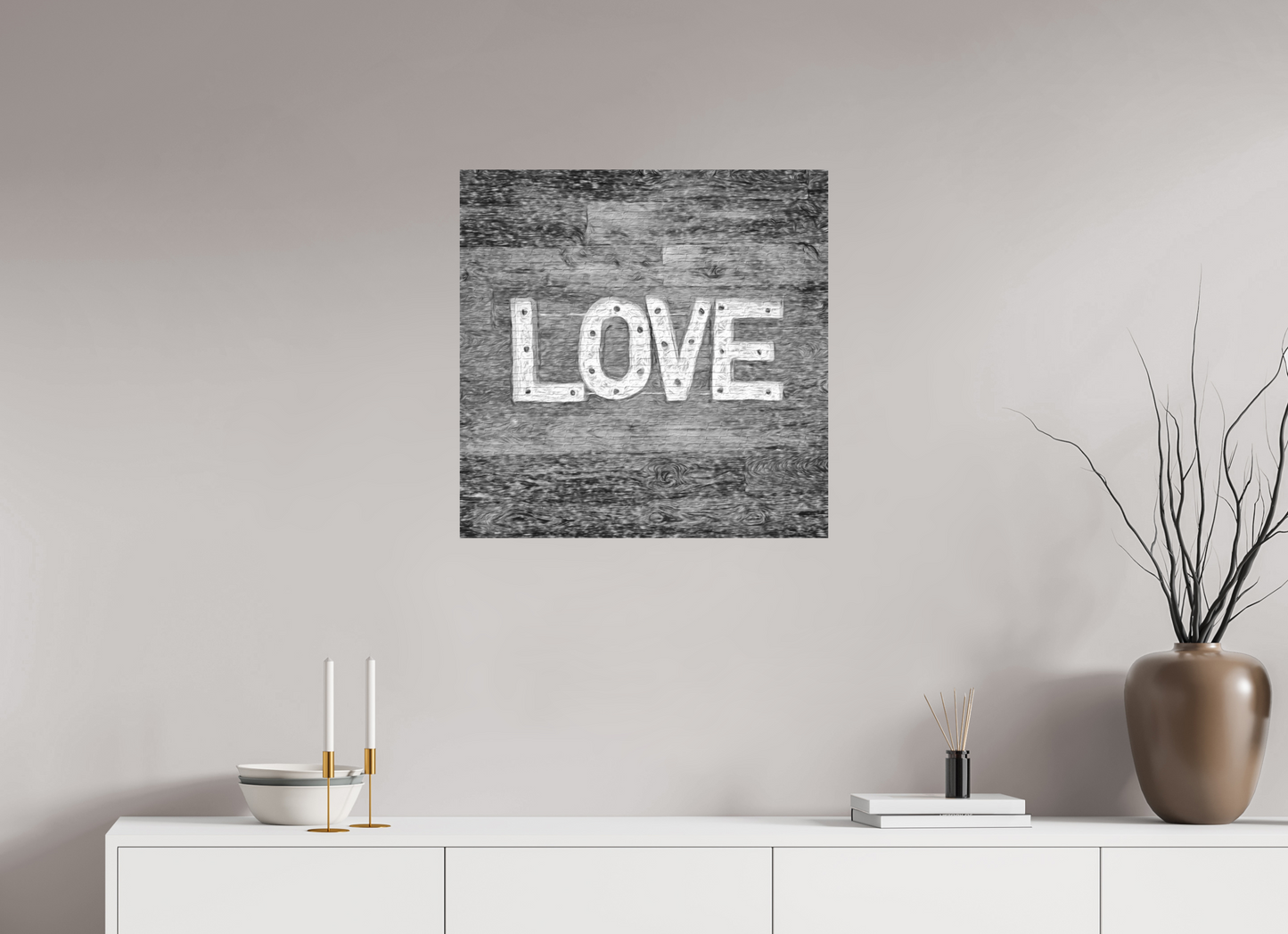 Adore on a wall