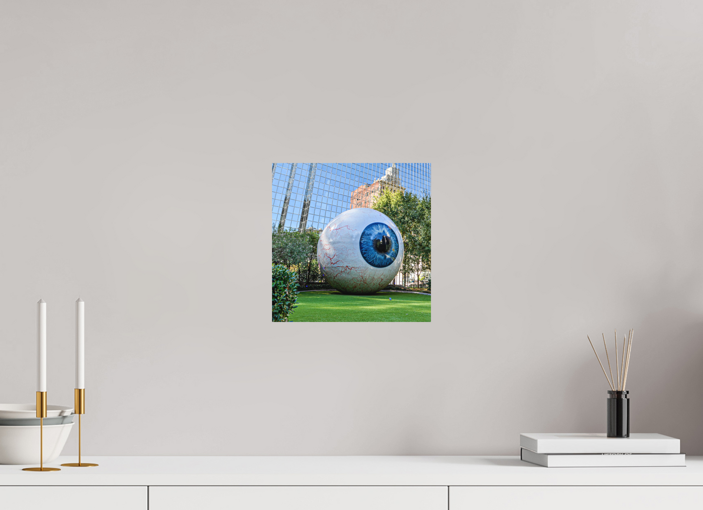 10 x 10″, Aluminum - low glare Feast your eye