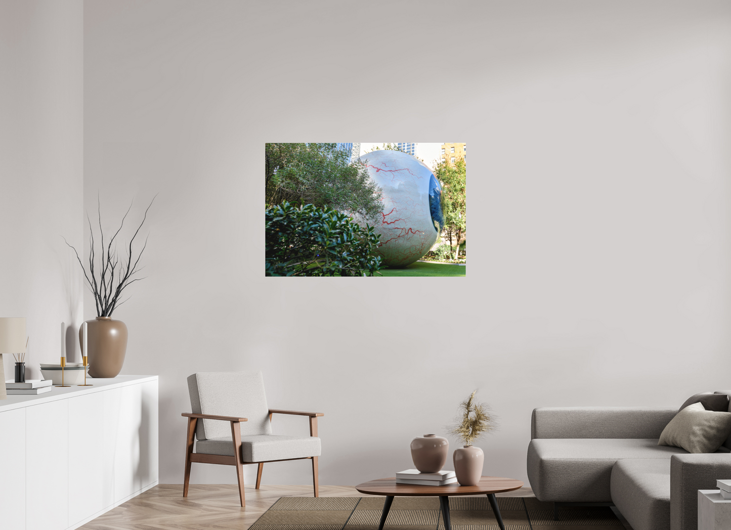 45 x 30″, Acrylic - low glare Eye - roller