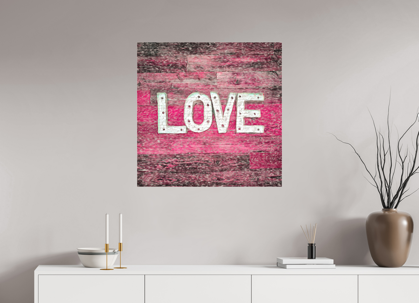 Adore on a wall