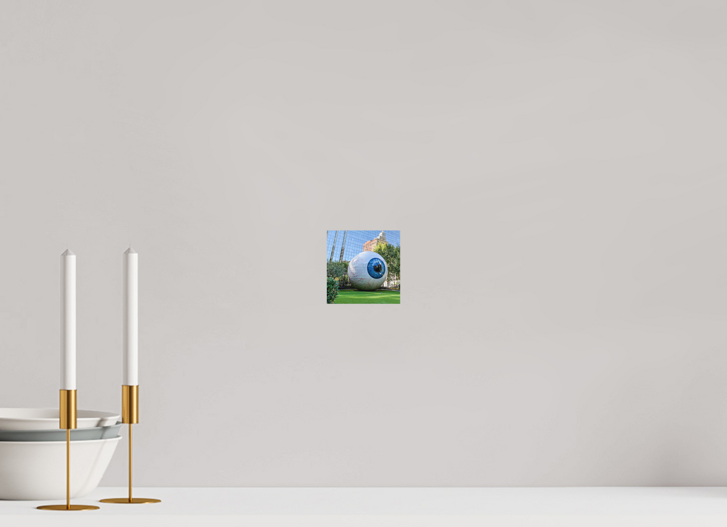 4 x 4″, Aluminum - low glare Feast your eye