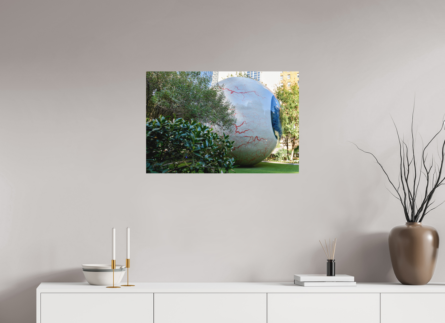 30 x 20″, Color Print Eye - roller