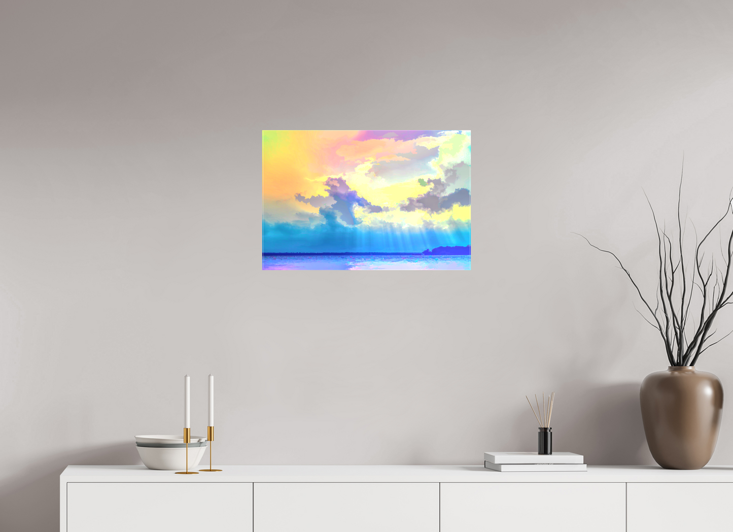 24 x 16″, Canvas Print Radiant Clouds