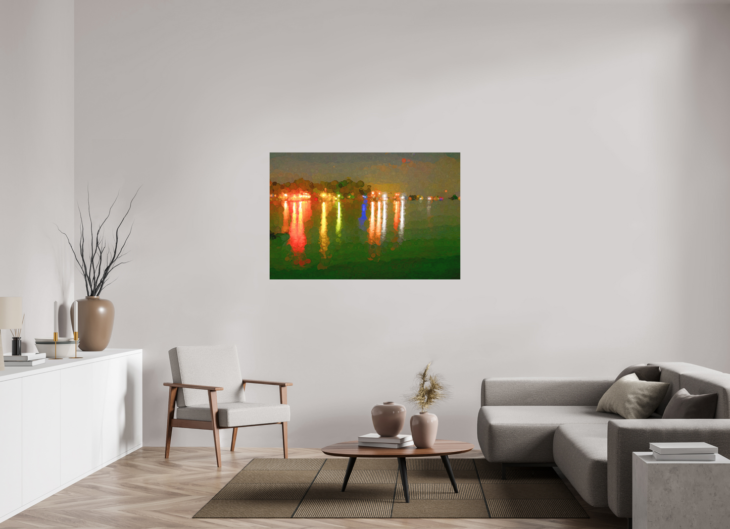 54 x 36″, Aluminum - low glare Reflecting on the Lake Life