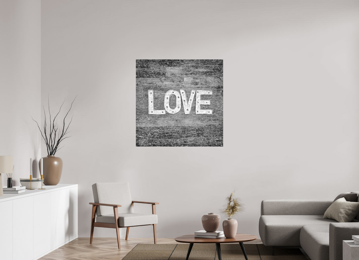 Adore on a wall