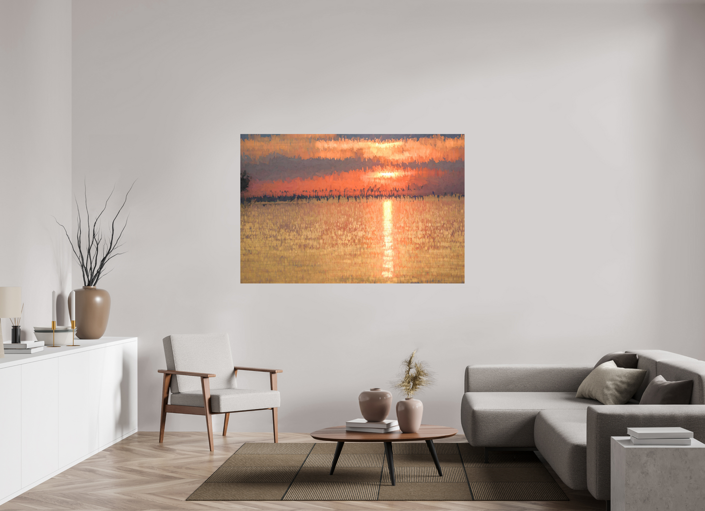 66 x 44″, Color Print Golden Sunset