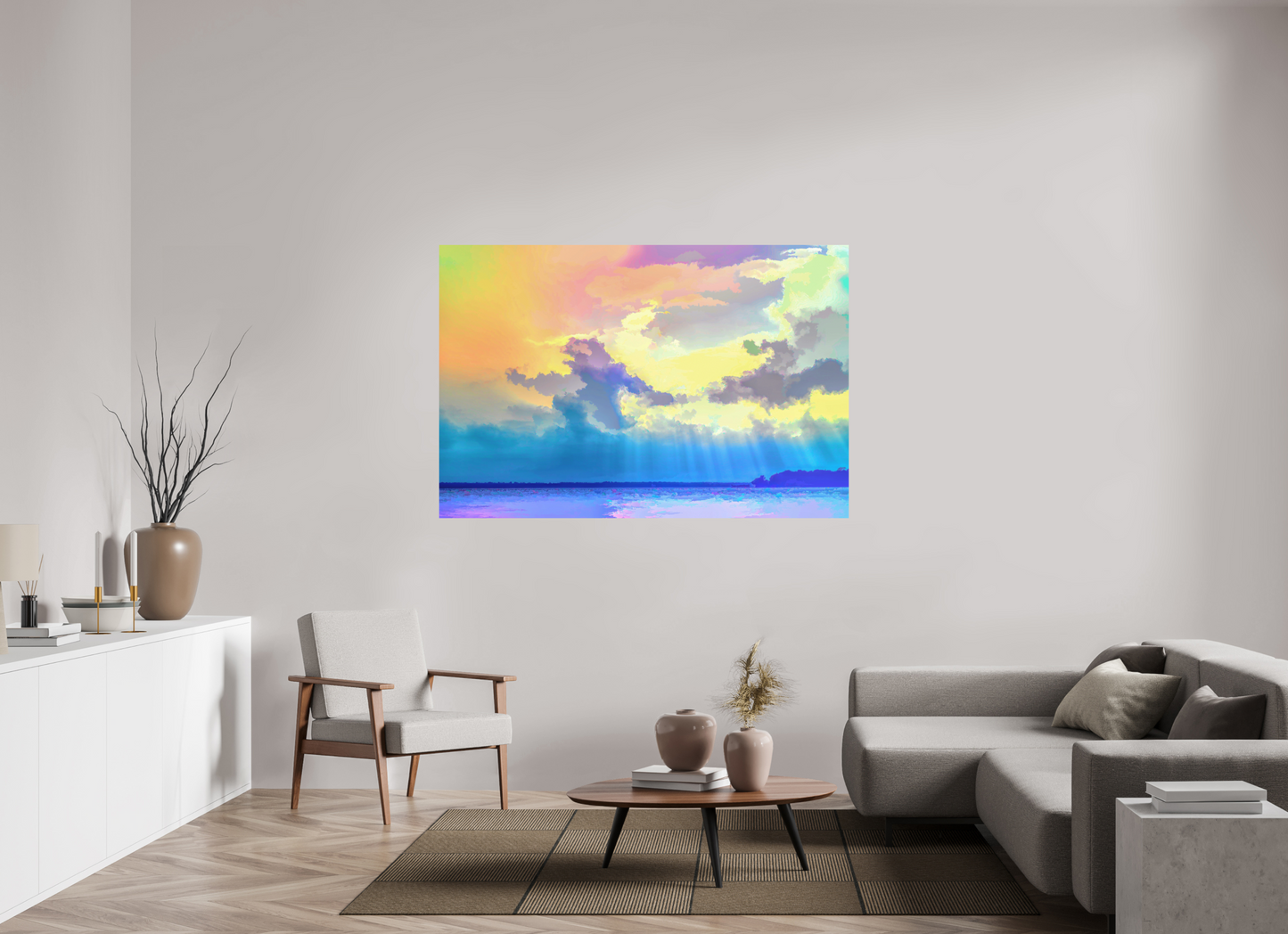 66 x 44″, Color Print Radiant Clouds