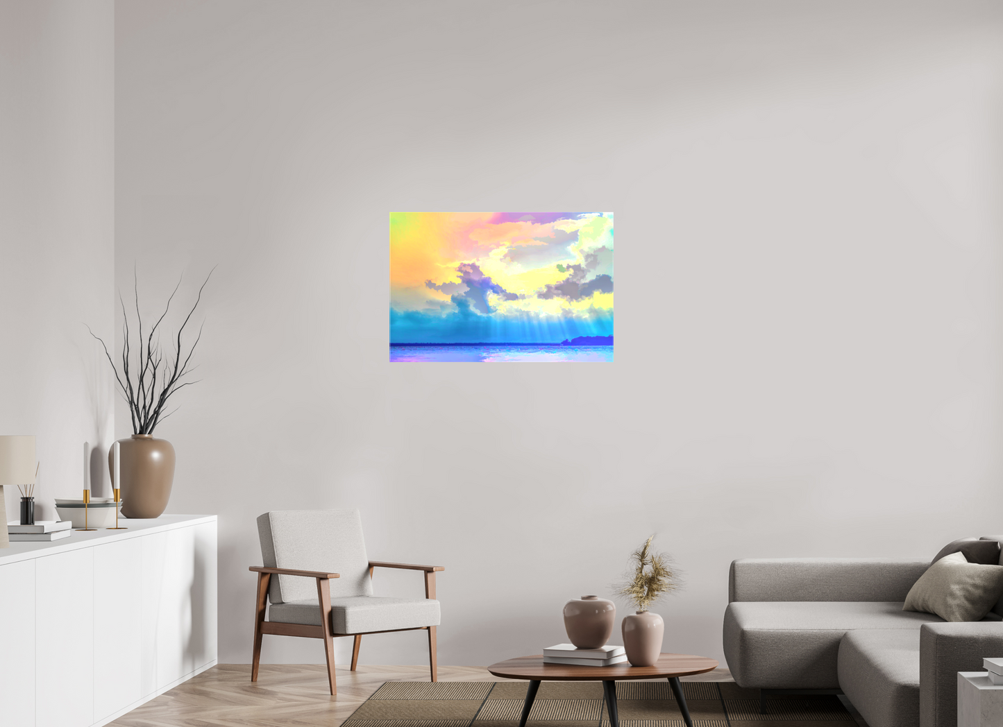 36 x 24″, Canvas Print Radiant Clouds