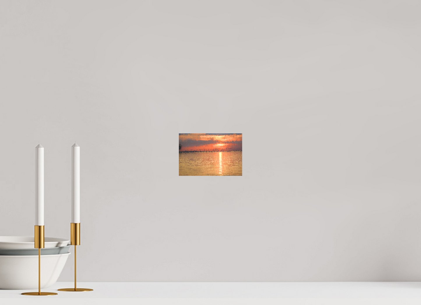 6 x 4″, Aluminum - low glare Golden Sunset