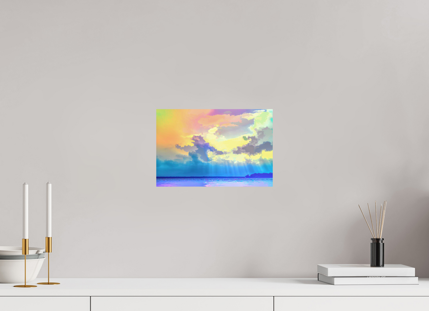 12 x 8″, Aluminum - low glare Radiant Clouds