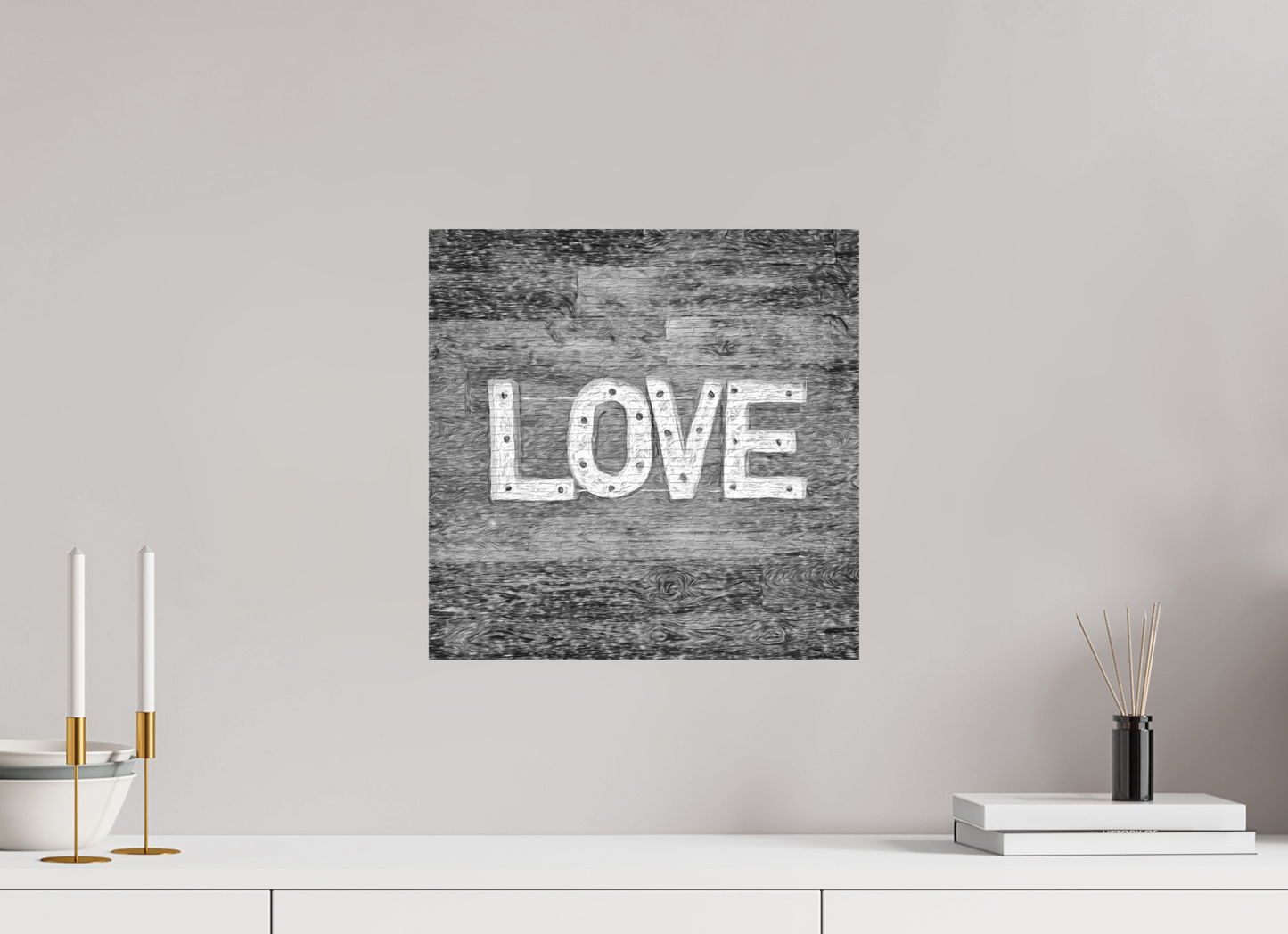 Adore on a wall
