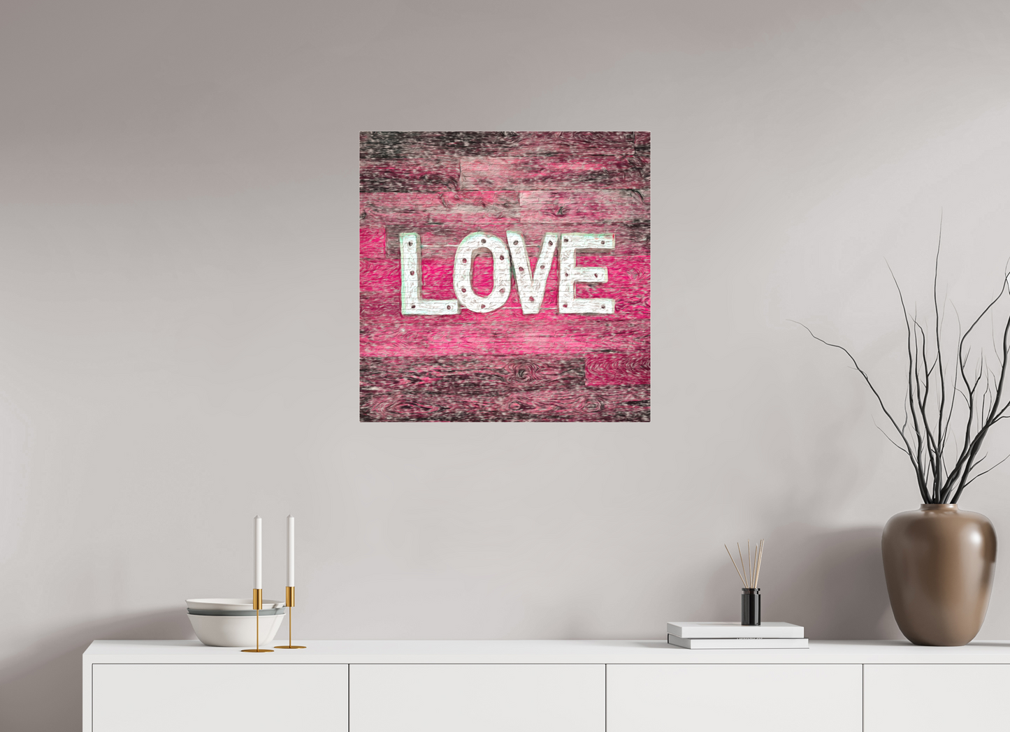 Adore on a wall