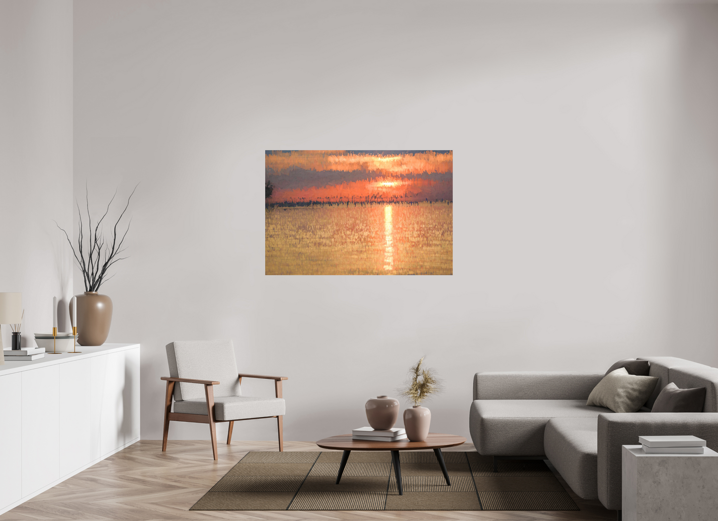 54 x 36″, Aluminum - low glare Golden Sunset