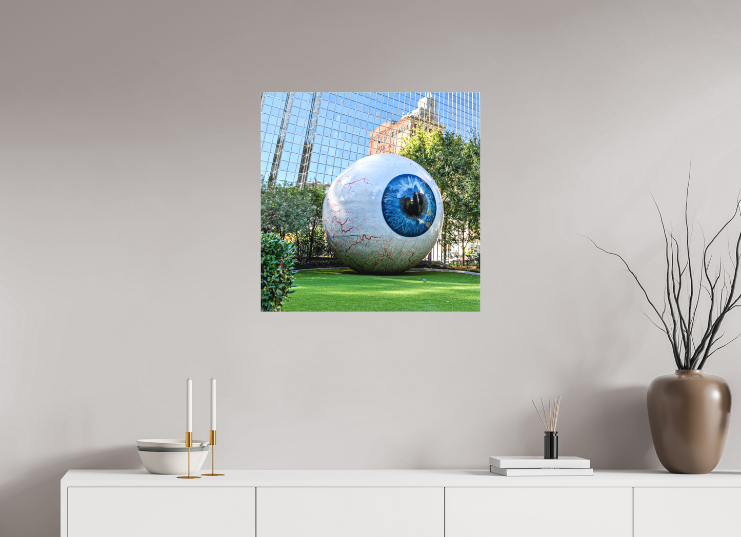 25 x 25″, Canvas Print Feast your eye