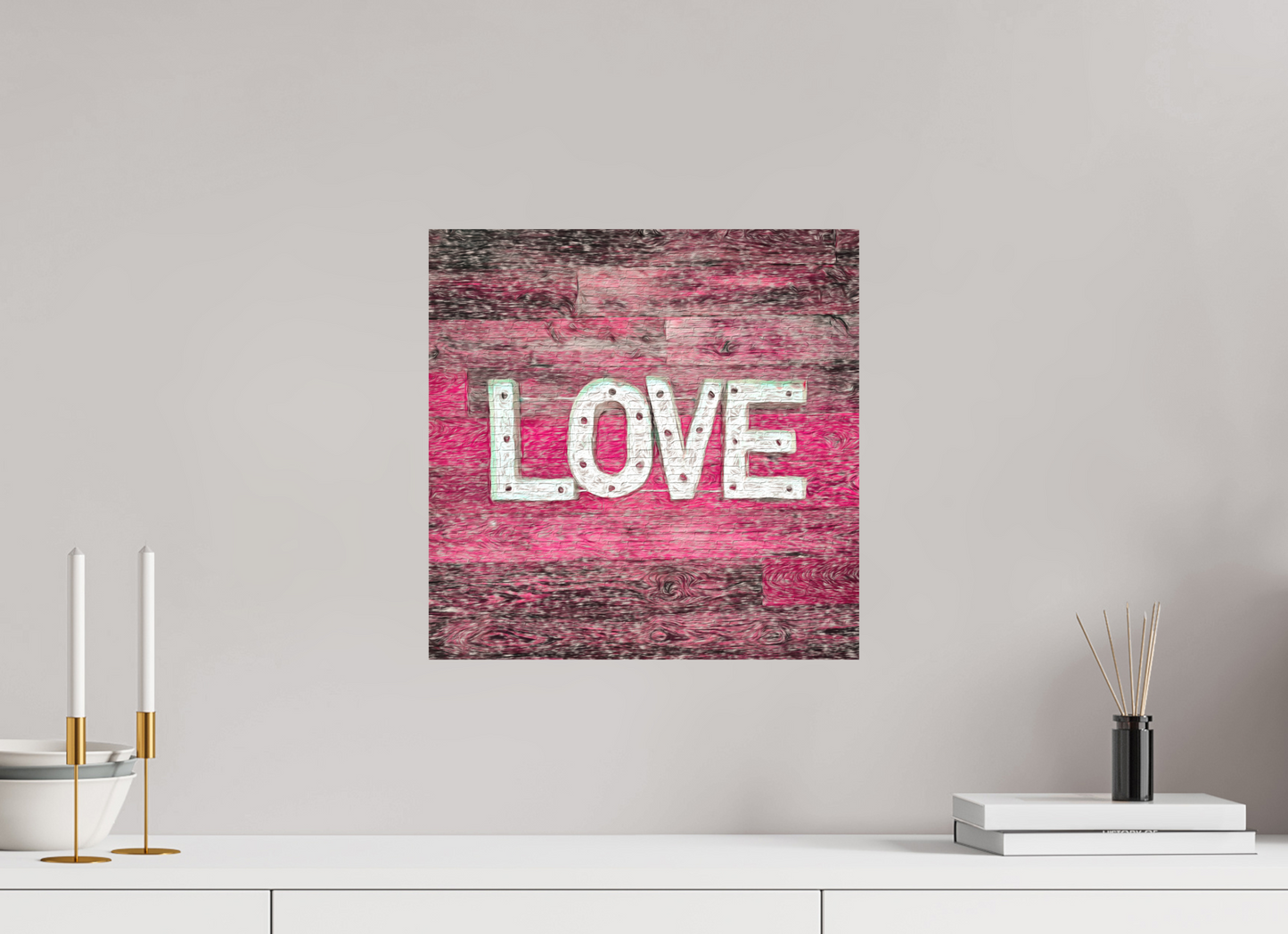 Adore on a wall