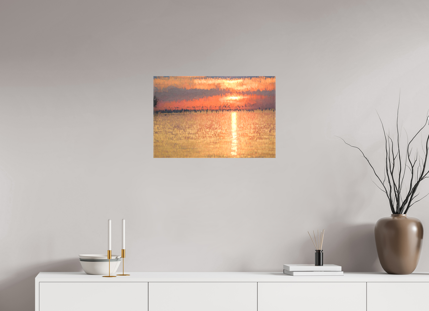 24 x 16″, Canvas Print Golden Sunset