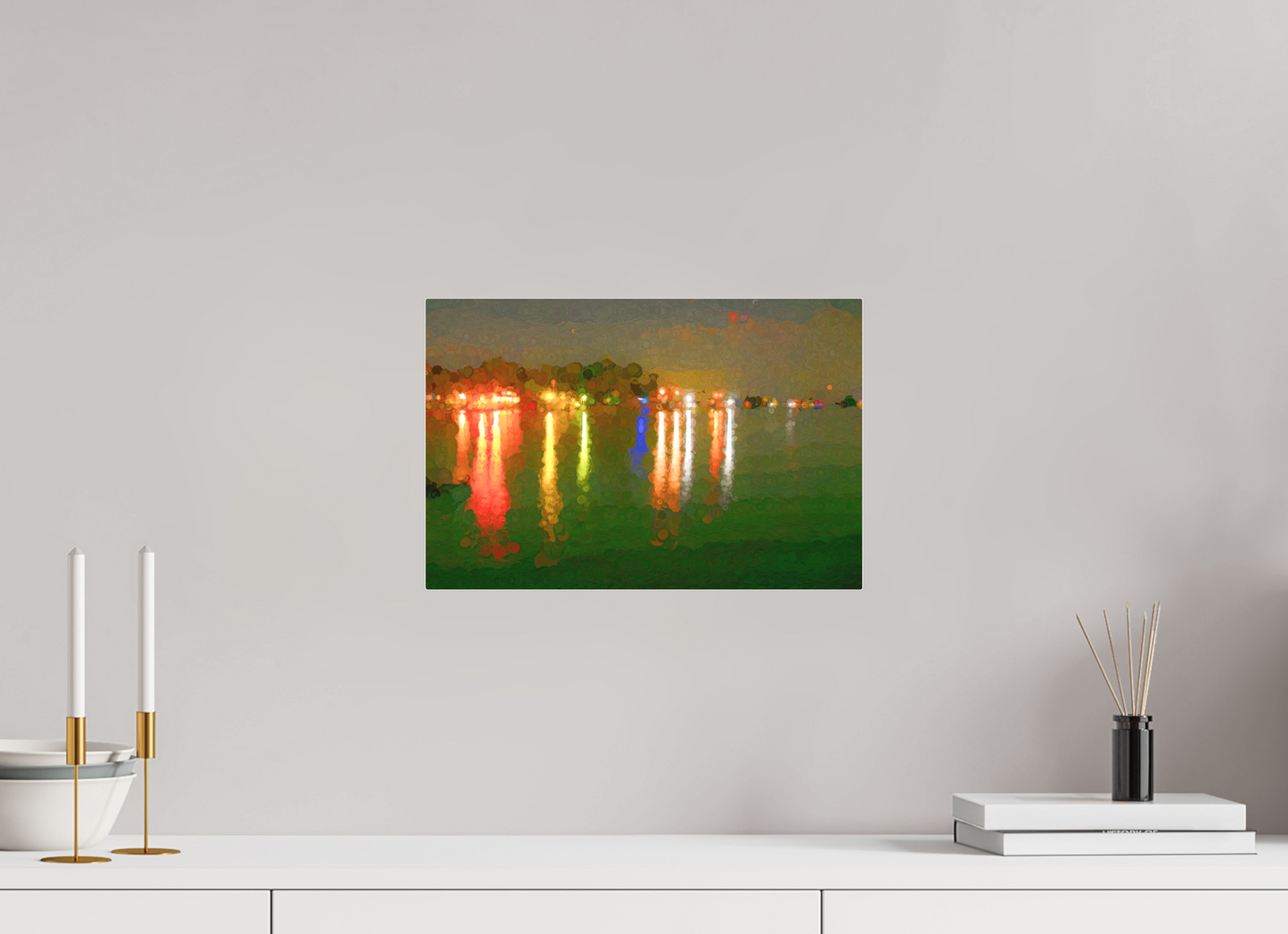 15 x 10″, Acrylic - low glare Reflecting on the Lake Life