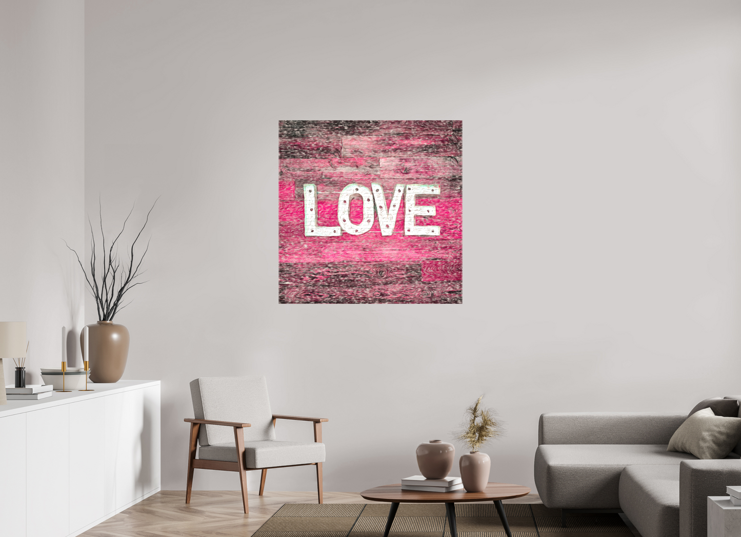 Adore on a wall