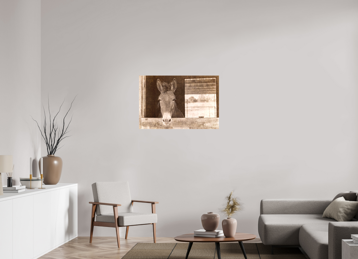 36 x 24″, Canvas Print Horsey contemplation