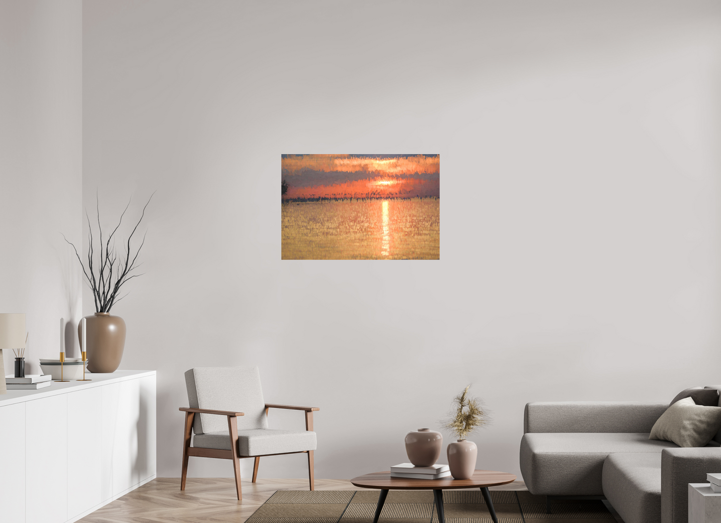 36 x 24″, Aluminum - low glare Golden Sunset