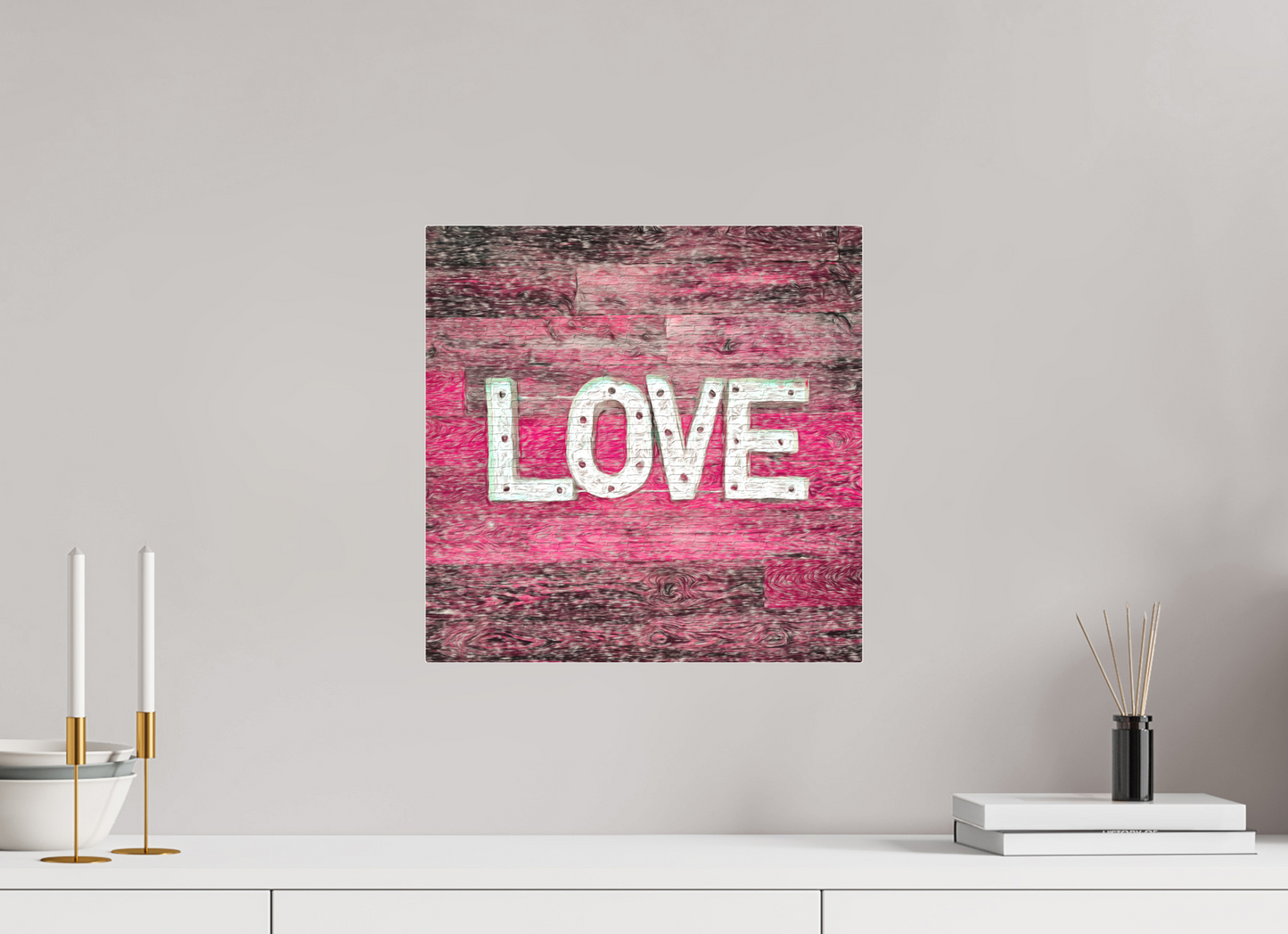 Adore on a wall