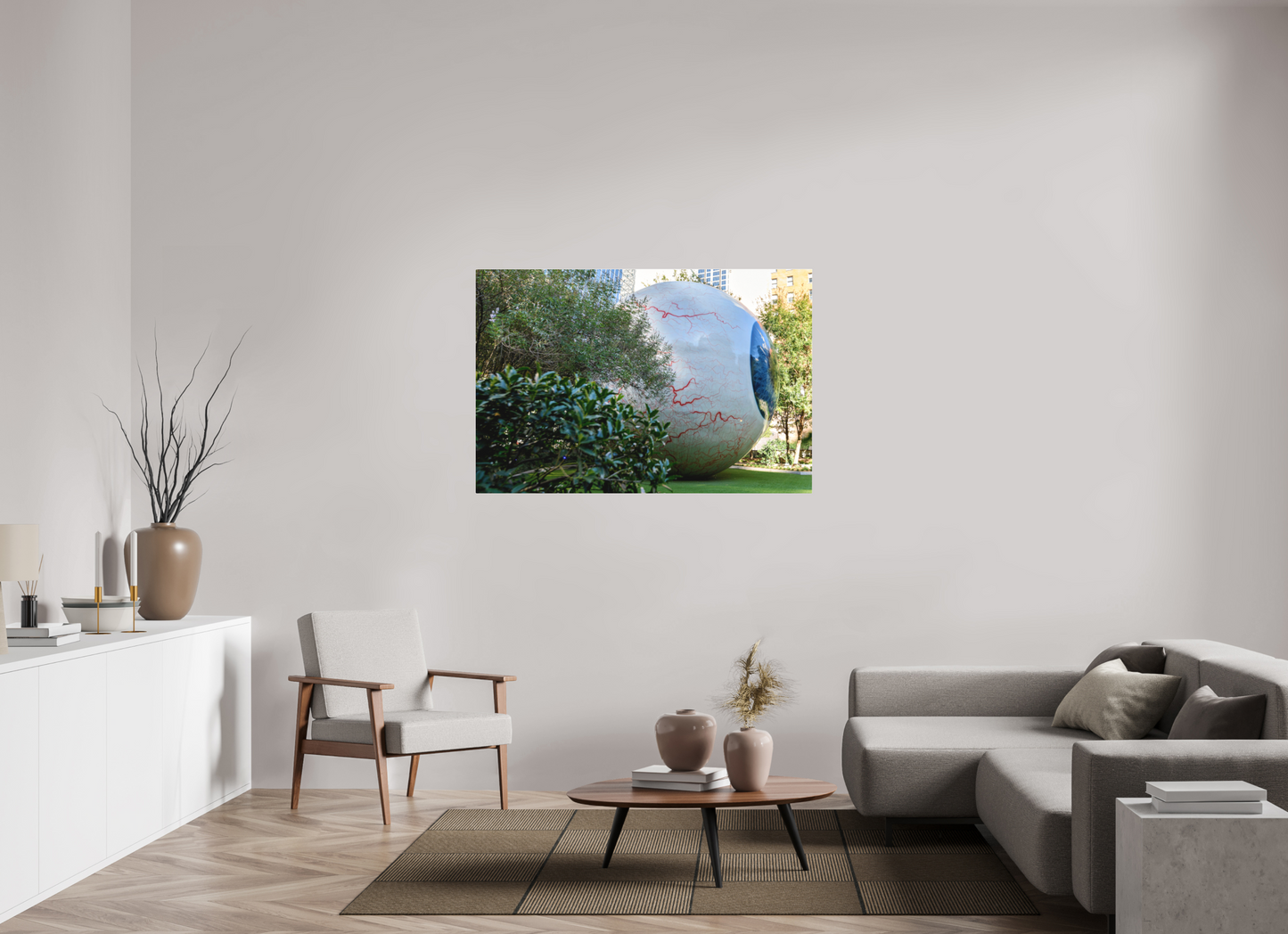 54 x 36″, Acrylic - low glare Eye - roller