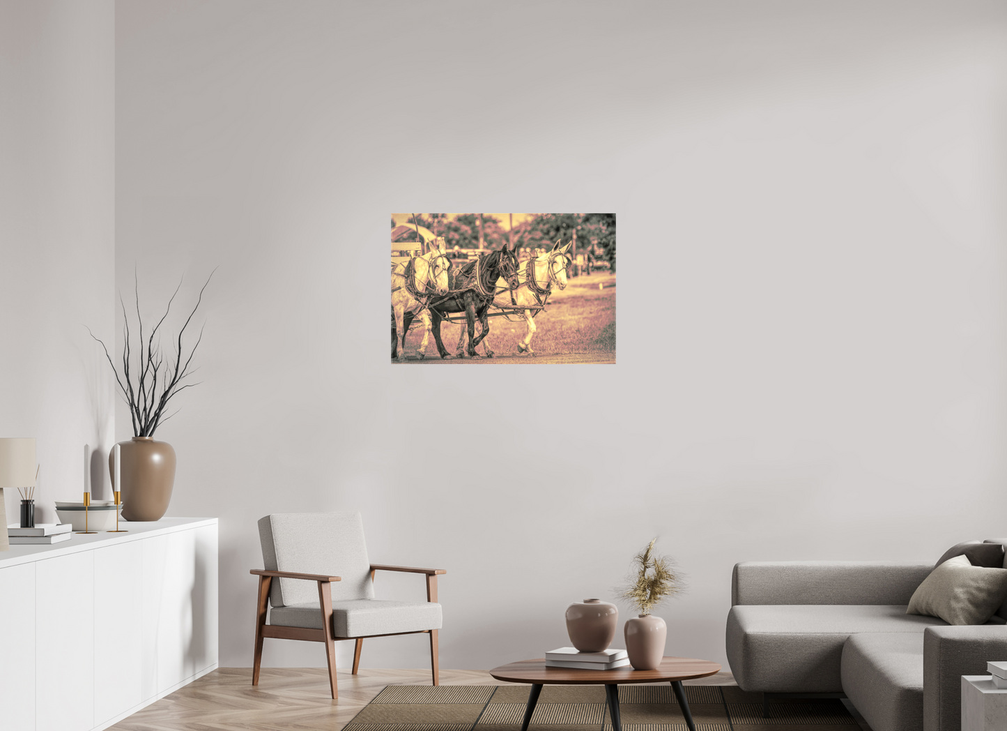 36 x 24″, Canvas Print Horsepower