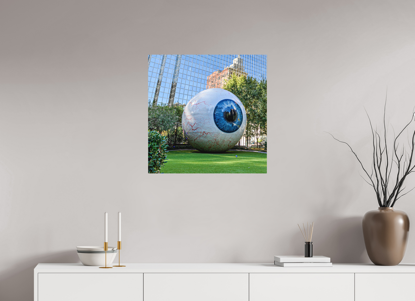 25 x 25″, Color Print Feast your eye