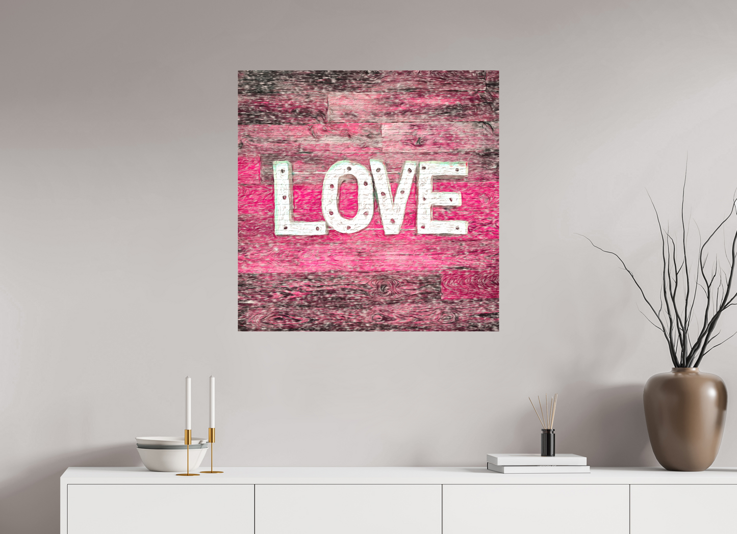 Adore on a wall