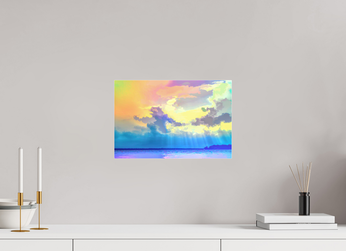 15 x 10″, Acrylic - low glare Radiant Clouds